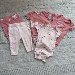 Carter's Soft‎ Pink Baby Outfit
